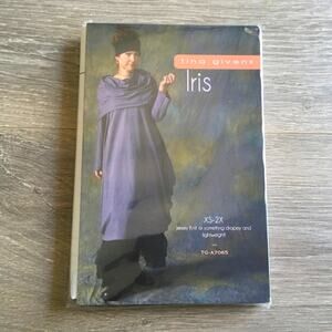 Tina Givens Sewing Pattern TG-A7065 Iris Boho Indie Tunic Dress XS-2XL UNCUT